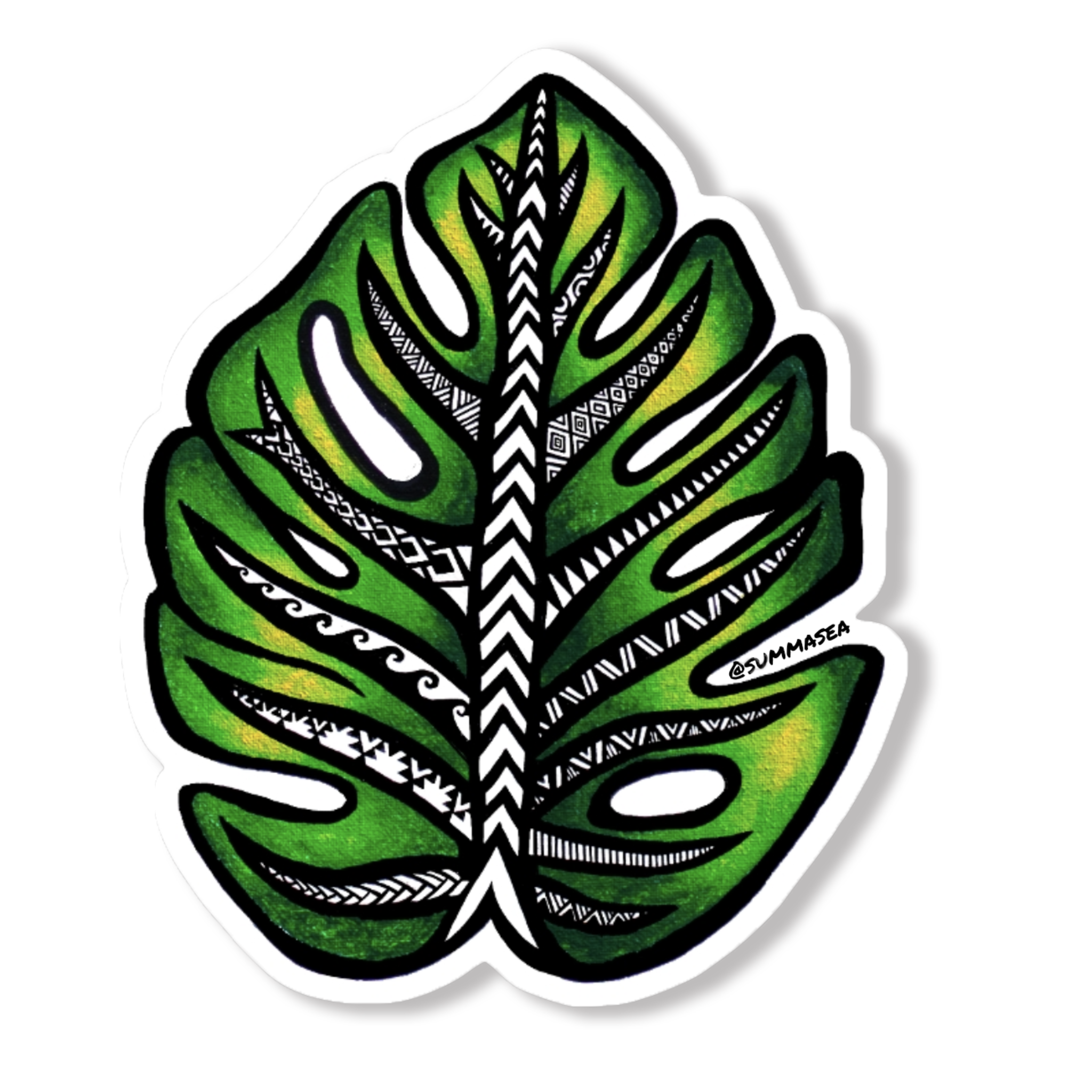 monstera sticker Monstera Leaf Sticker