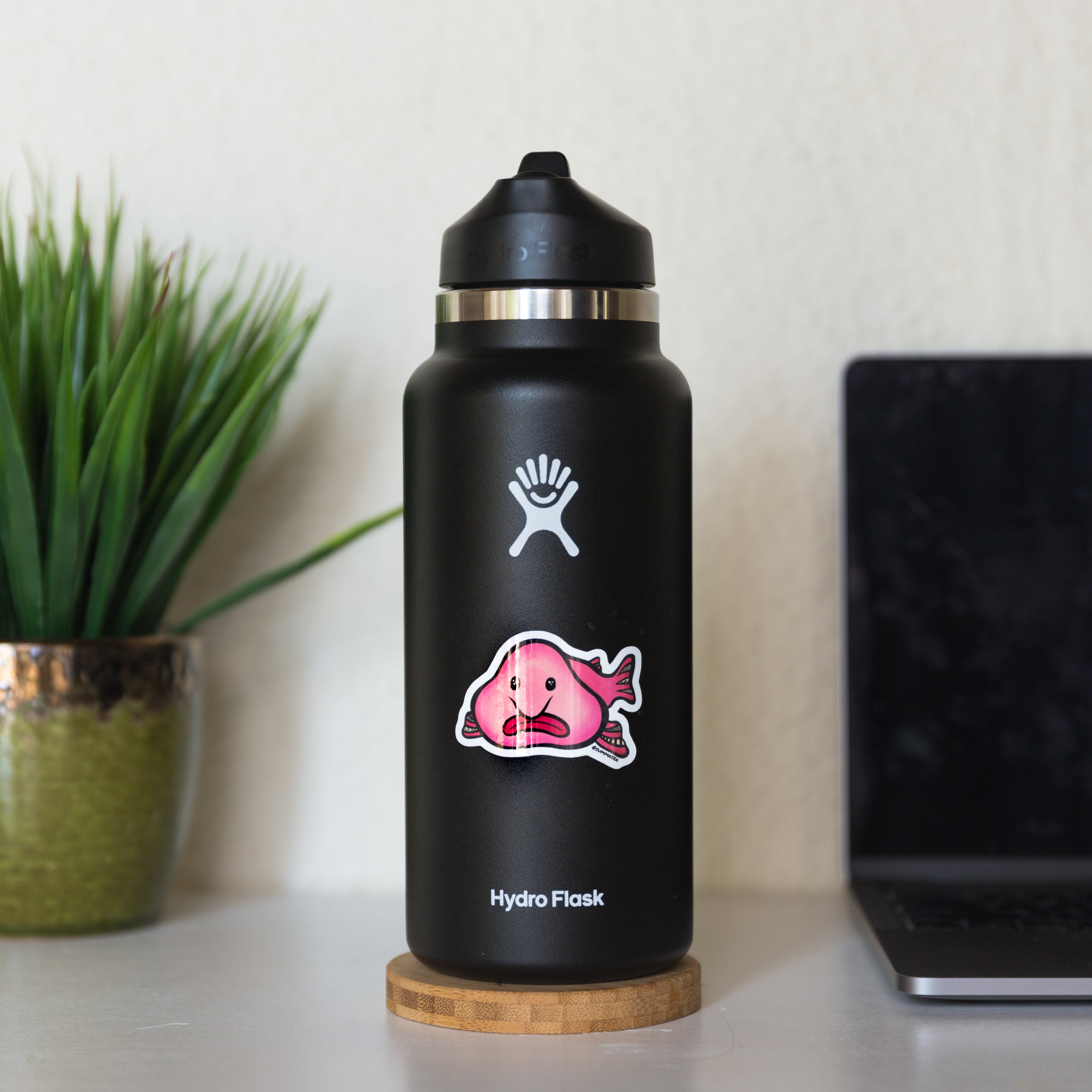 Redbubble Stickers Decorating A Hydro Flask Blobfish Sticker
