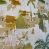 Tropical Palms Painting (Olive & Gold)