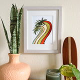 Palm Wave Print