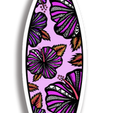 Purple Hibiscus Surfboard Sticker