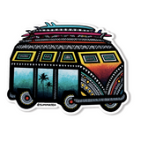 Surfer Van Sticker