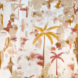 Tropical Palms Print (Rustic Coral & Gold)