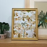 Tropical Palms Print (Olive & Gold)