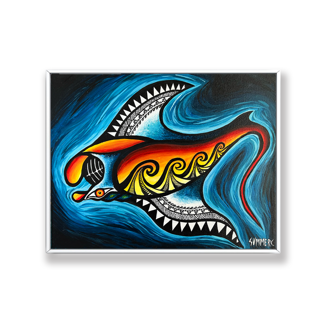 Manta Ray Painting – Summer C Art